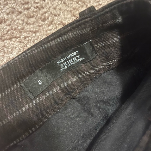 LOFT High Waist Plaid Skinny Ankle Pants, size 2, NEVER WORN - Picture 7 of 8